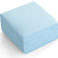 Serviette cocktail carrée bleu clair 2 plis en papier x40-Gifi Best