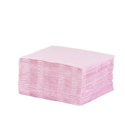 Serviette cocktail carrée rose 2 plis en papier x40-Gifi Sale