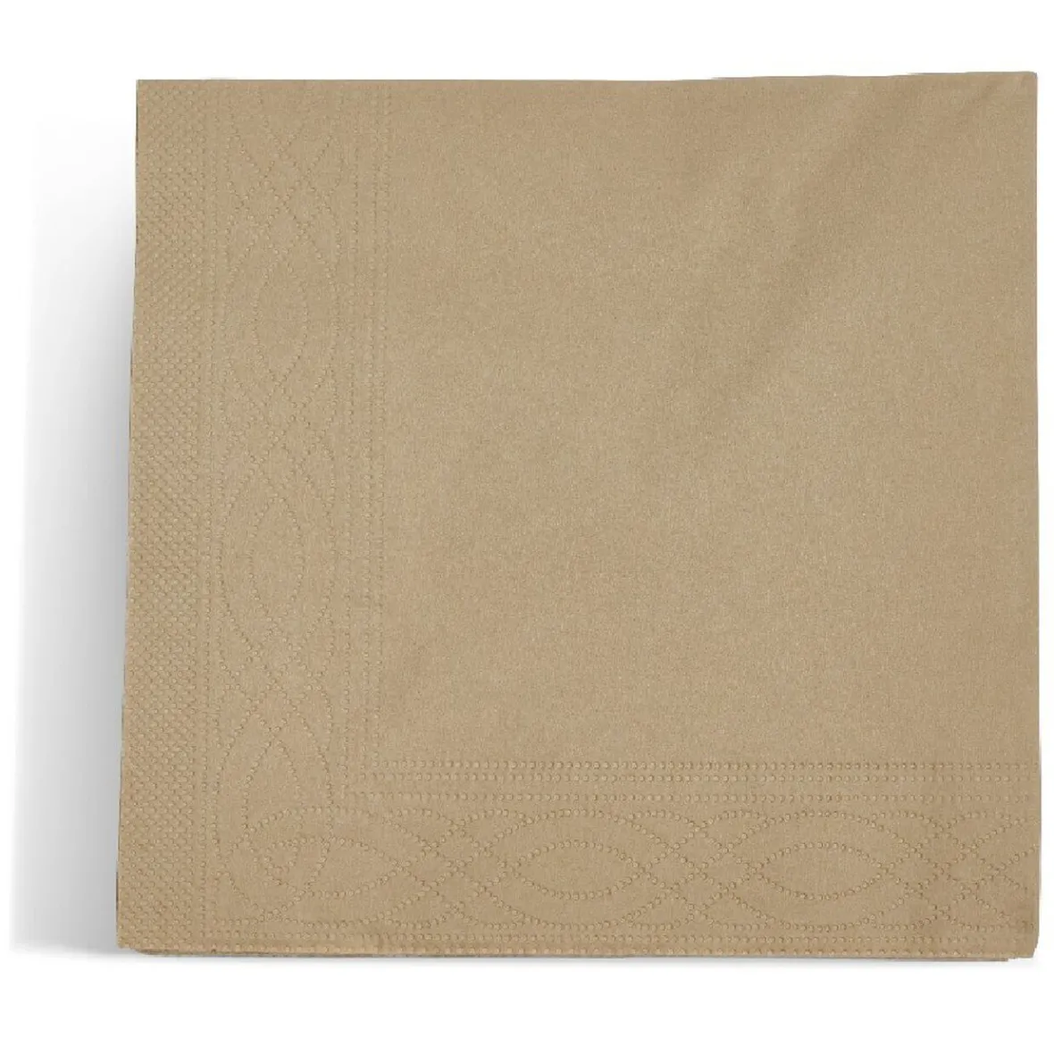 Serviette cocktail carrée 3 plis marron x50-Gifi Outlet