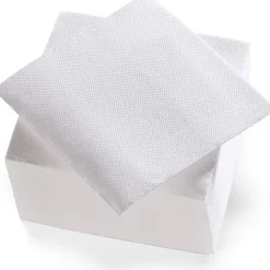 Serviette cocktail carrée 3 plis blanc x 50-Gifi Online