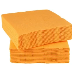 Serviette cocktail jetable orange mandarine x40-Gifi Discount