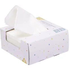 Serviette cocktail jetable carré blanc x100-Gifi Sale