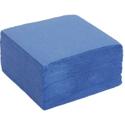 Serviette cocktail 25x25cm en papier bleu nuit x40-Gifi Best
