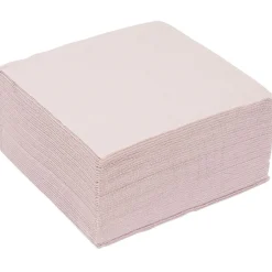 Serviette cocktail 25x25cm papier tex touch rose clair x40-Gifi Best