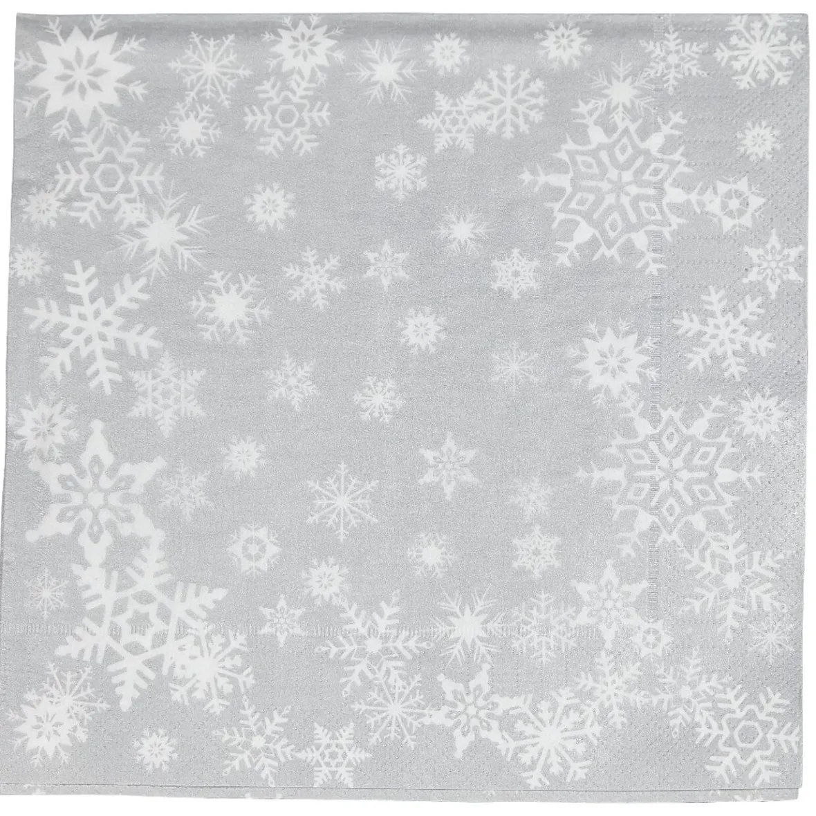 Serviette de Noël en papier motif pluie de flocons x 20-Gifi Hot