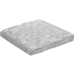 Serviette de Noël en papier motif pluie de flocons x 20-Gifi Hot