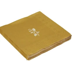 Serviette de Noël en papier doré x20-Gifi Clearance