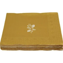 Serviette de Noël en papier doré x20-Gifi Clearance