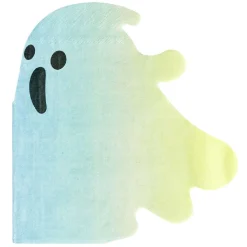 Serviette de table Halloween fantôme bleu et jaune x12-Gifi Hot