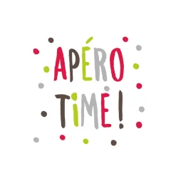 Serviette en papier Apéro time x20-Gifi New