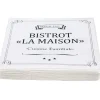 Serviette en papier bistrot noir et blanc x20-Gifi Hot