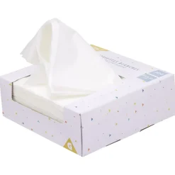 Serviette en papier carré uni blanc x100-Gifi Online