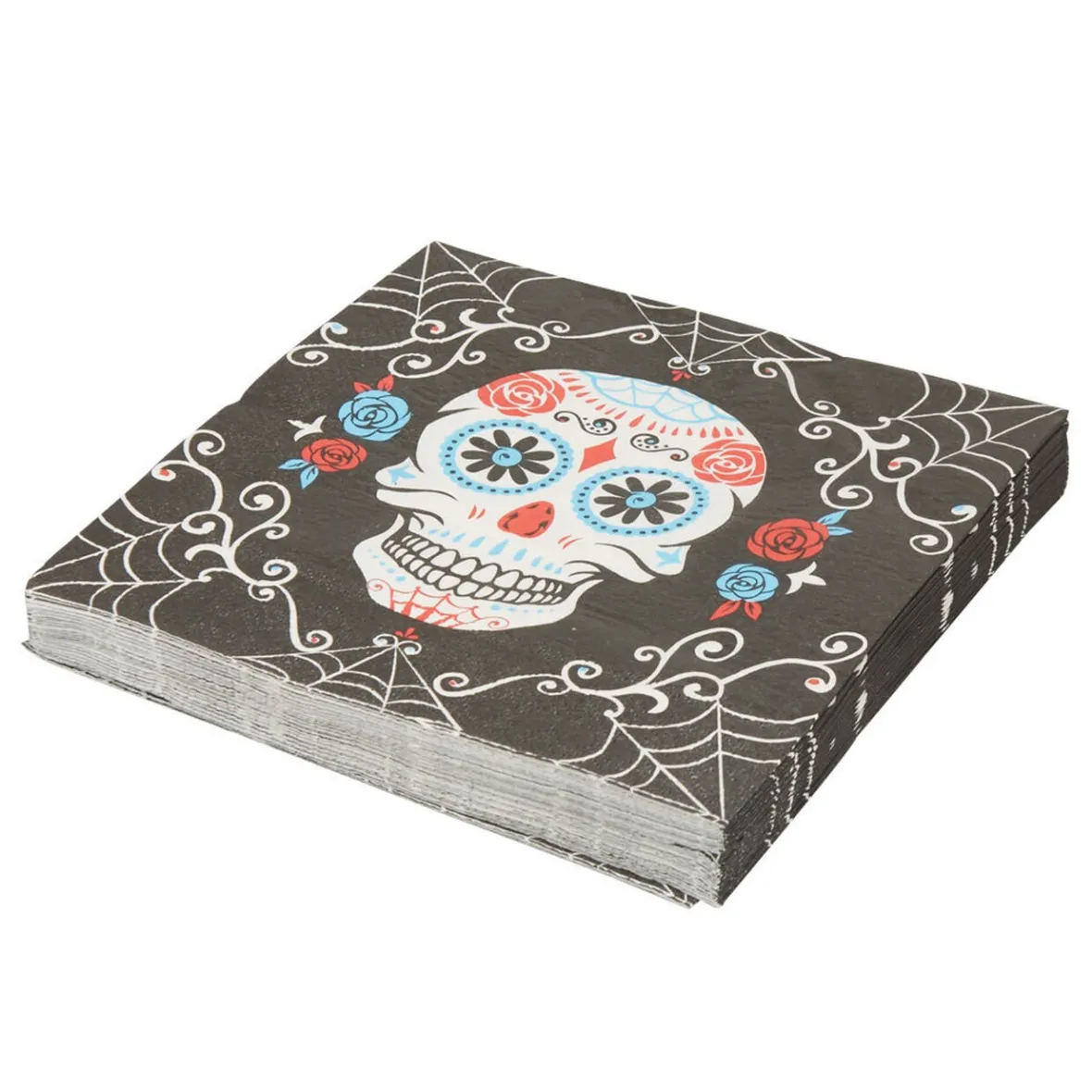 Serviette en papier Day of dead Halloween x20-Gifi Clearance