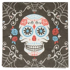 Serviette en papier Day of dead Halloween x20-Gifi Clearance