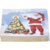 Serviette en papier décor sapin père Noël x20-Gifi Discount