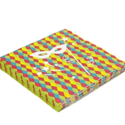 Serviette en papier design arlequin multicolore x20-Gifi Sale