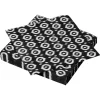 Serviette en papier double point noir et blanc x20-Gifi Online