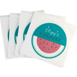 Serviette en papier exotique motif pastèque x20-Gifi