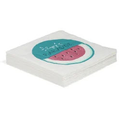 Serviette en papier exotique motif pastèque x20-Gifi