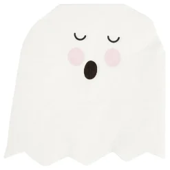 Serviette en papier fantôme blanc Halloween x20-Gifi Outlet