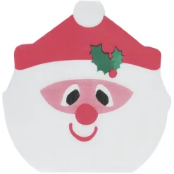 Serviette en papier forme Père Noël rouge et blanc 18x18cm 12 pièces-Gifi Sale