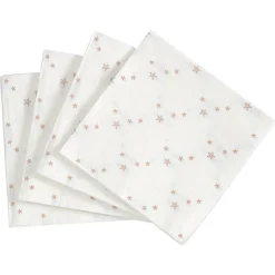 Serviette en papier imprimé étoiles dorées x20-Gifi Discount