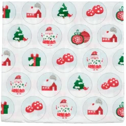 Serviette en papier imprimé bulles déco Noël x20-Gifi Online