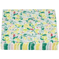 Serviette en papier imprimé feuillage multicolore x20-Gifi Discount