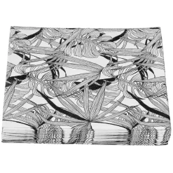 Serviette en papier imprimé noir et blanc x20-Gifi Outlet