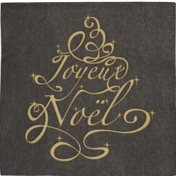 Serviette en papier motif "Joyeux Noel" x20-Gifi New