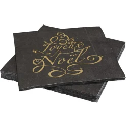Serviette en papier motif "Joyeux Noel" x20-Gifi New