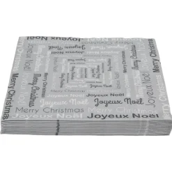 Serviette en papier motif "Joyeux Noel" x20-Gifi Online