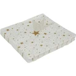 Serviette en papier motif étoiles dorées x20-Gifi Best