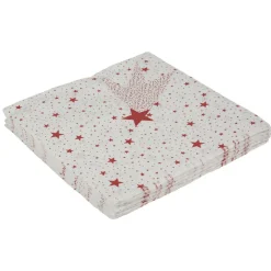 Serviette en papier motif étoile filante rouge x 20-Gifi Sale