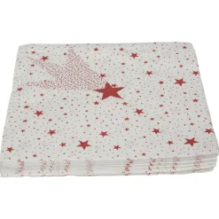 Serviette en papier motif étoile filante rouge x 20-Gifi Sale