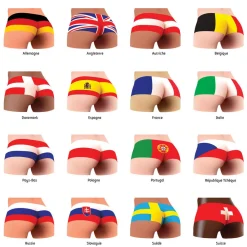 Serviette en papier motif shorty multipays x20-Gifi Discount