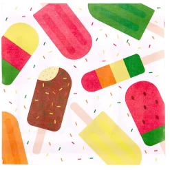 Serviette en papier motifs bâtonnets x20-Gifi Hot