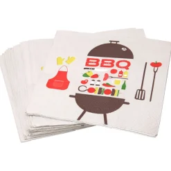Serviette en papier motif barbecue x20-Gifi Clearance