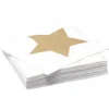 Serviette en papier motif étoile doré x20-Gifi Outlet