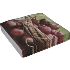 Serviette en papier motif cerises x20-Gifi Discount