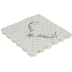 Serviette en papier motif étoile de Noël x12-Gifi