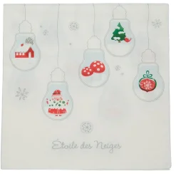 Serviette en papier motif guirlande de Noël x 20-Gifi Clearance
