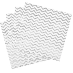 Serviette en papier motif zig zag noir et blanc x 16-Gifi Best