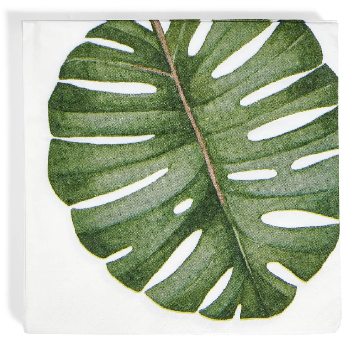 Serviette en papier motif feuille Monstera x20-Gifi Outlet