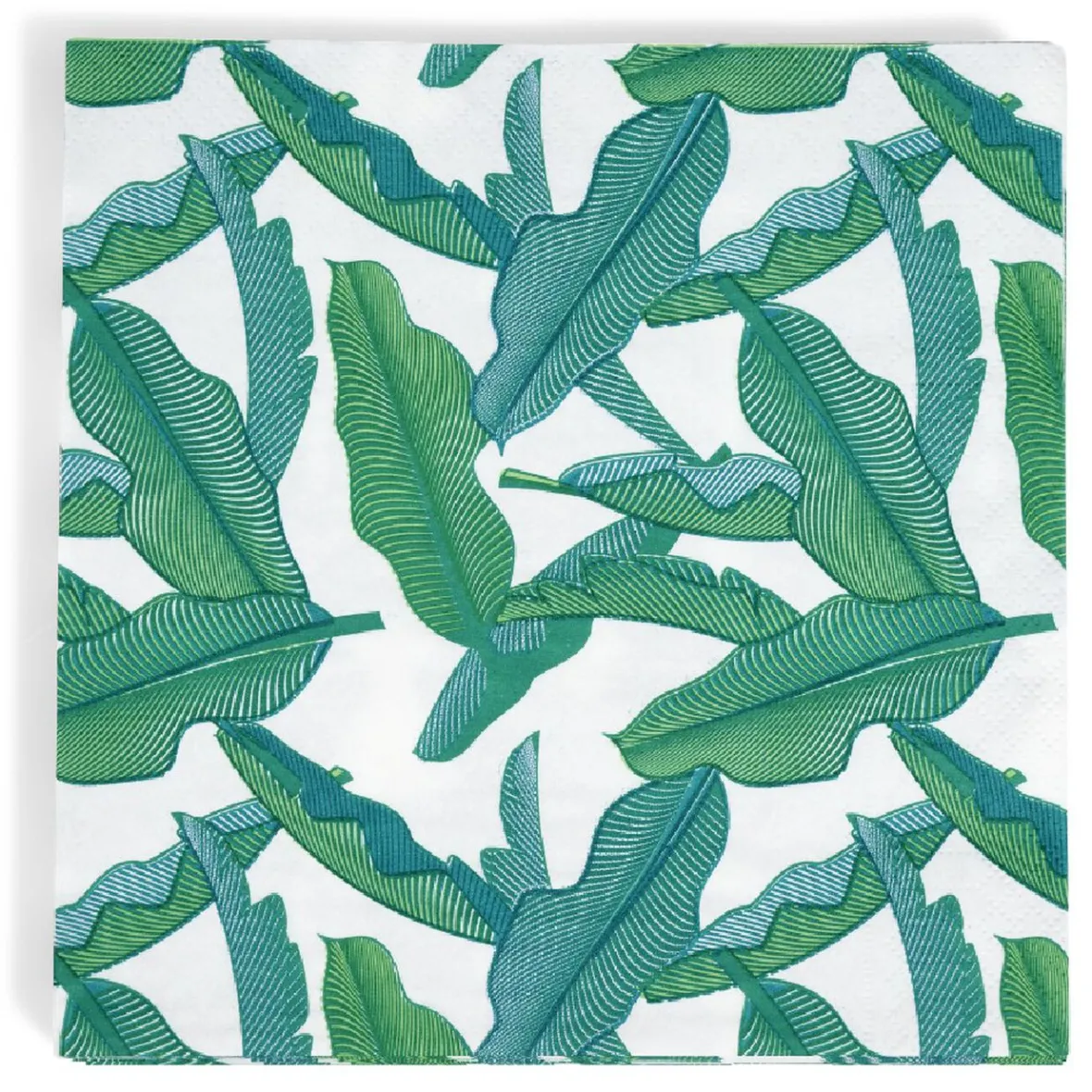 Serviette en papier motif feuilles de bananier x20-Gifi New