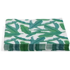 Serviette en papier motif feuilles de bananier x20-Gifi New