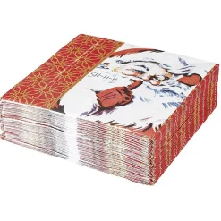 Serviette en papier motif Père Noël x50-Gifi Clearance