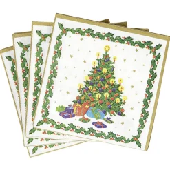 Serviette en papier motif Sapin de Noël x50-Gifi New