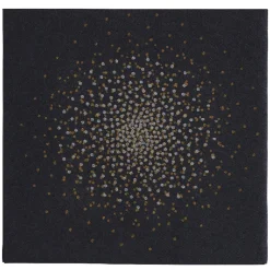 Serviette en papier noire pépites d'or x20-Gifi Sale