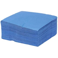 Serviette en papier ouate bleu 2 plis 33x33cm x100-Gifi Best
